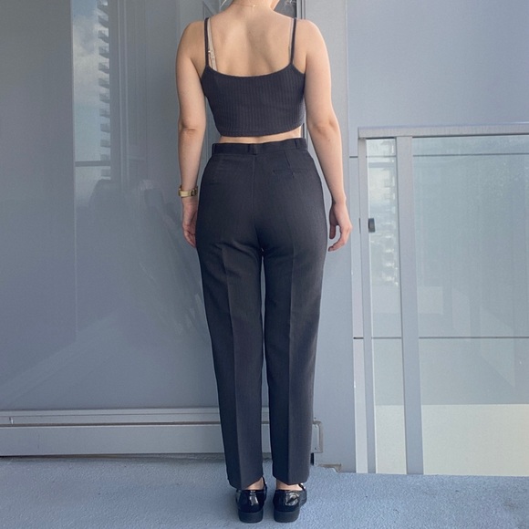 Vintage Grey High Waisted Pants - Picture 7 of 14